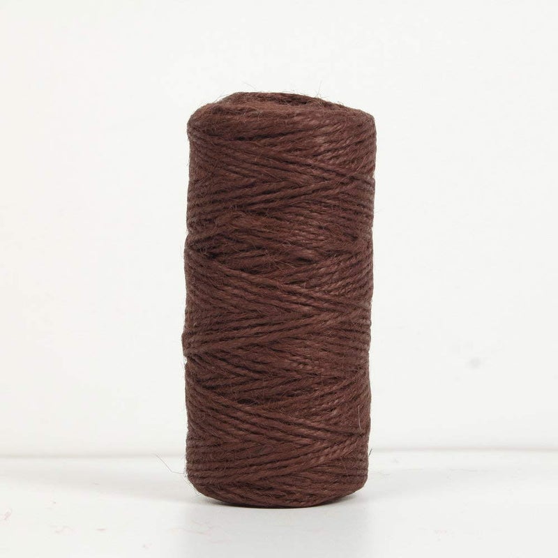 Micomon 300 Feet Natural Jute Twine for Arts, Crafts, Gifts, Christmas, Industrial Packing, Gardening - Durable String (Brown) - Image 1
